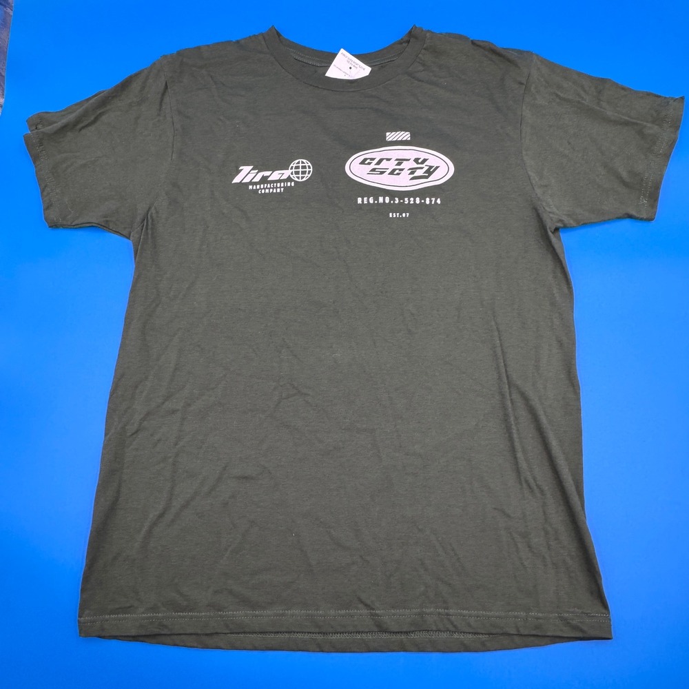 John Kies Tira City Society Graphic T Shirt Size Medium Olive Green Surf Shop